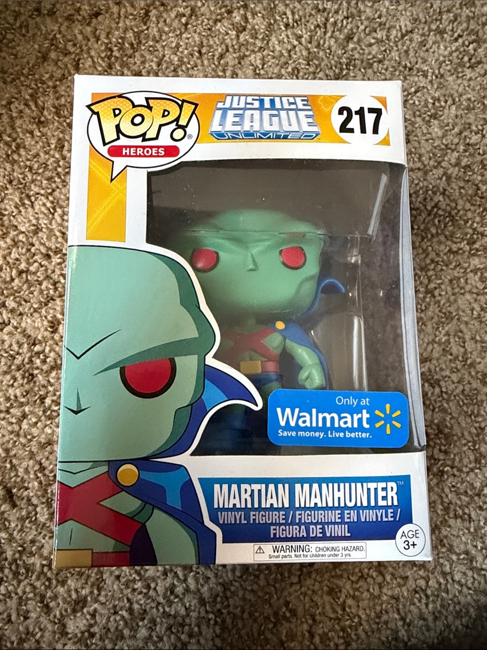 Funko Martian Manhunter Green and Blue Vinyl Figure